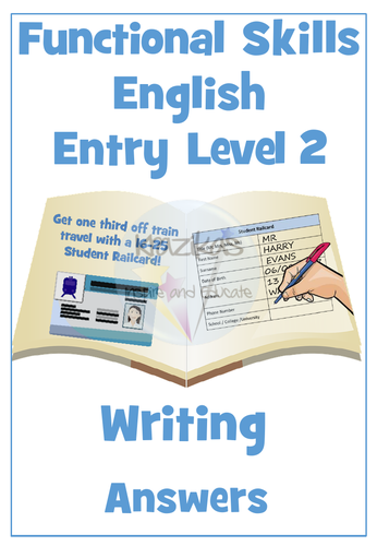 English Functional Skills - Entry Level 2 - Writing Workbook | Teaching ...
