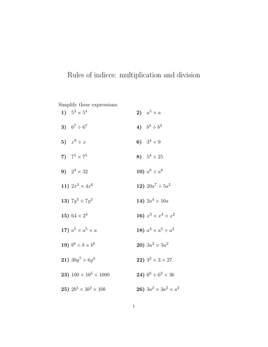 rules-of-indices-multiplication-and-division-worksheet-with-solutions-teaching-resources