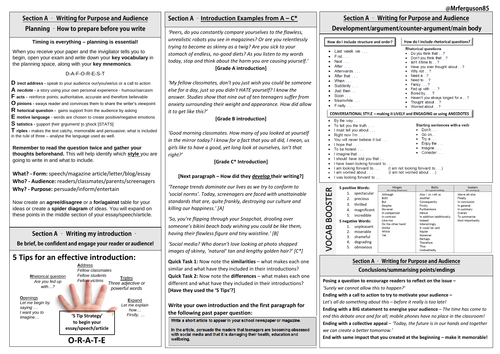 CCEA Unit 1 Knowledge Organiser A | Teaching Resources