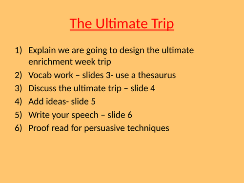 travel writing ks3