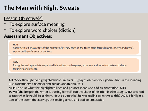 the man with night sweats essay
