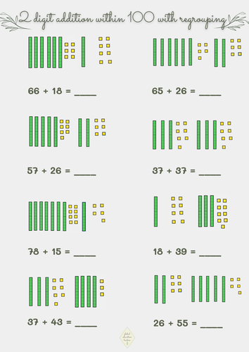 2-digit-addition-within-100-using-dienes-with-regrouping-teaching