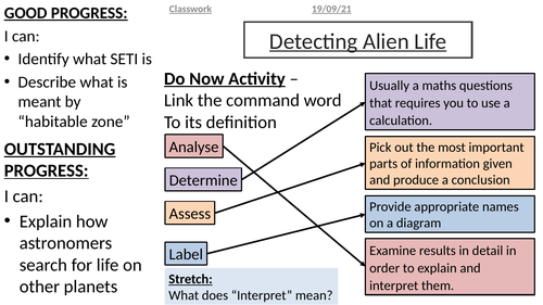 Activate 3 - P3 - Detection of Physics - Detecting Alien Life