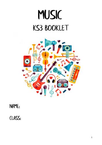 KS3 Music Student Booklet | Teaching Resources