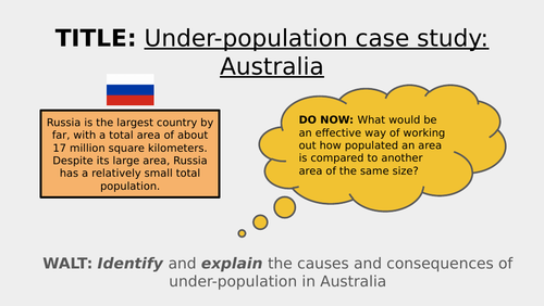 underpopulation case study igcse geography