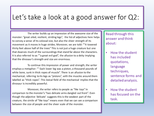AQA English Language Paper 1 November 2018 | Teaching Resources