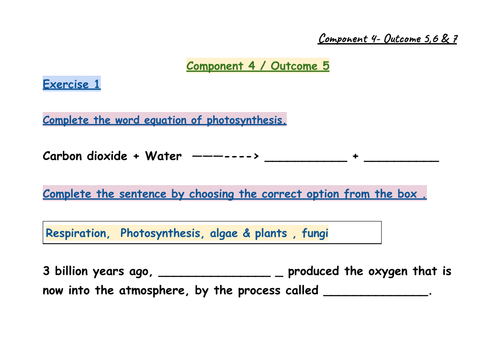 ELC Component 4 Outcome 5 6 7 AQA Entry Level Science Chemistry Teaching Resources