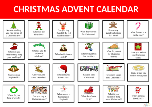 Christmas Advent Calendar Teaching Resources