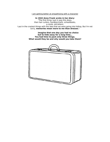 Anne Frank's Literacy Planning (Diary writing) Teaching Resources