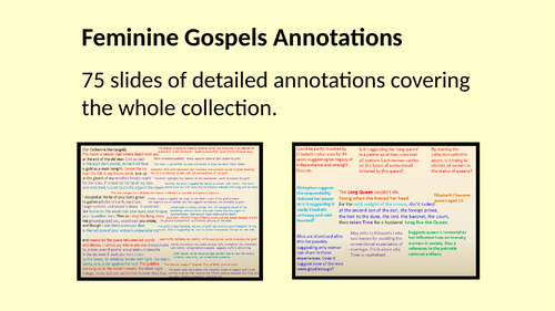 Feminine Gospels - Annotations