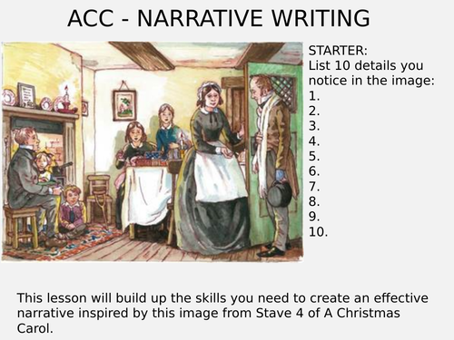 Narrative Writing based on A Christmas Carol Paper 1 Question 5