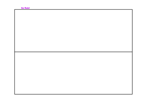 Blank Bar Model | Teaching Resources