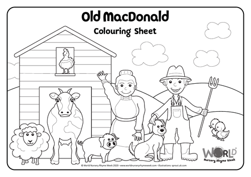 Colouring In Sheet - Old MacDonald | Teaching Resources