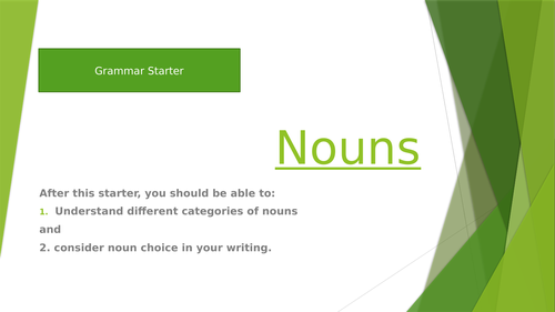 Grammar Starters