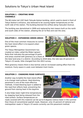 Japan - Tokyo Urban heat island