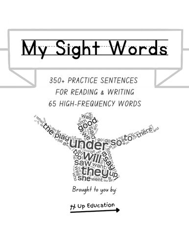 Kindergarten Sight Word Series High Frequency Workbook Tracing Esl Teaching Resources 