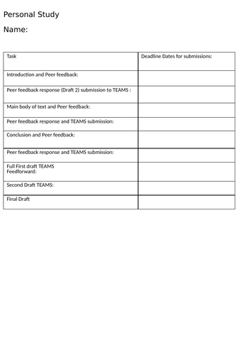A-level Art personal Study student booklet tasks | Teaching Resources