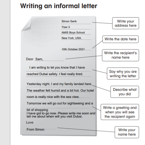 letter writing assignment pdf