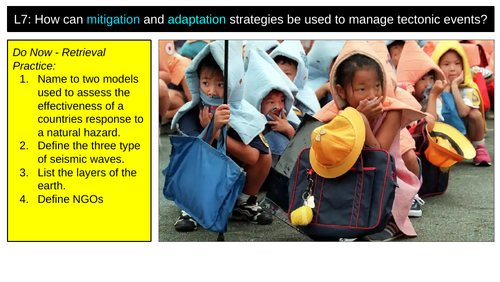 Tectonic Hazards Mitigation Adaption