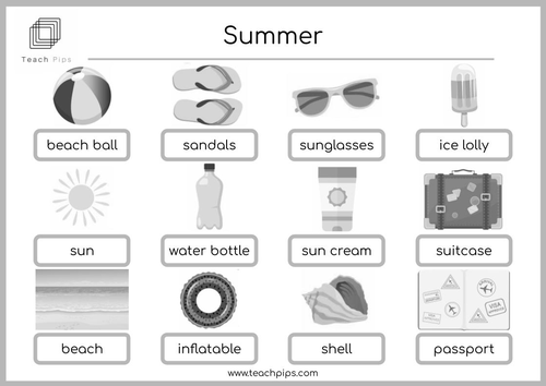 New- Summer Word Mat | Teaching Resources