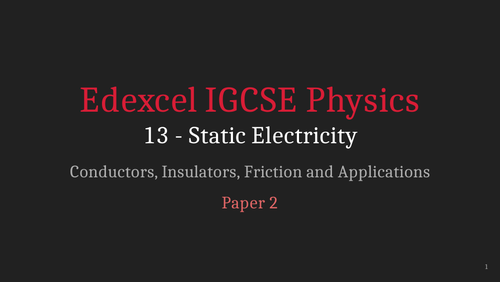 Edexcel IGCSE Physics Presentations Chapter 2 - Electricity | Teaching ...