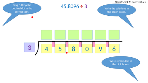 Interactive Short Division Algorithm | Teaching Resources