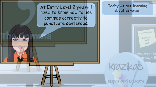 Functional Skills English - Entry Level 3 - Punctuation - Using Commas ...