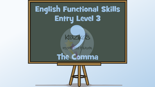 Functional Skills English - Entry Level 3 - Punctuation - Using Commas ...