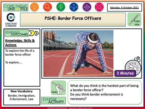 PSHE + Careers Border Force Officer | Teaching Resources