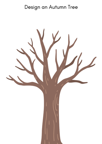 brown tree trunk template