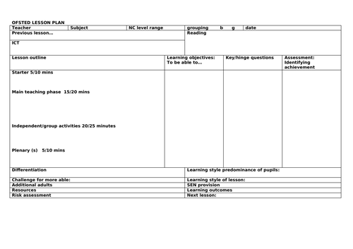 ofsted-lesson-plan-template-teaching-resources