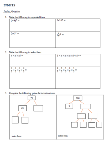 Year 9 Maths Revision Booklet | Teaching Resources