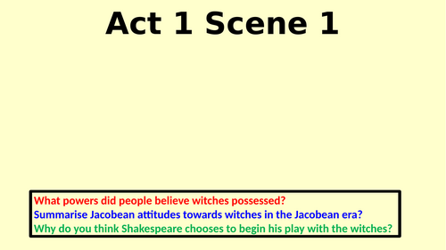 Macbeth Act 1 Scene 1