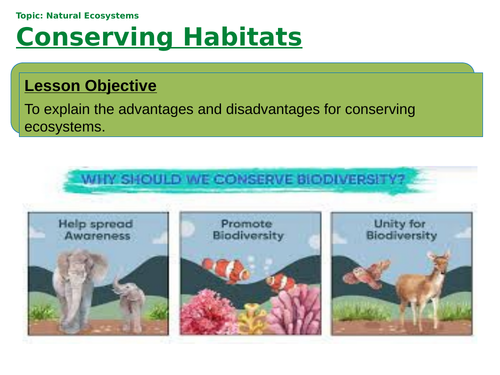 KS4 Habitat Conservation | Teaching Resources