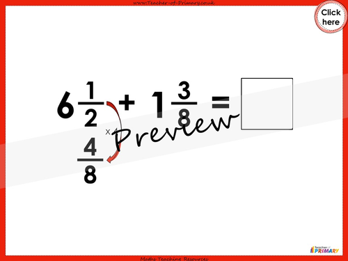 Adding Mixed Numbers - Year 6 | Teaching Resources