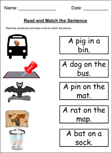 Phase 2 - Read a sentence | Teaching Resources