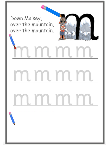 Letter Formation Practise Sheets