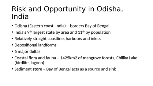 odisha a level geography case study