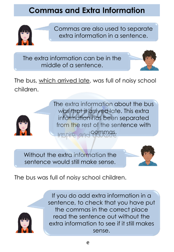 Functional Skills English - Entry Level 3 - Punctuation - Commas ...