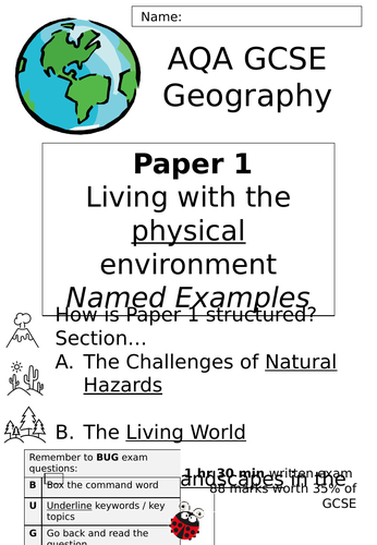 geography case study revision