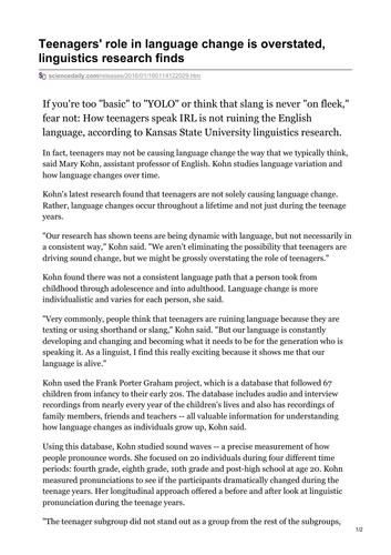 OCR A Level English Language: LANGUAGE CHANGE | Teaching Resources