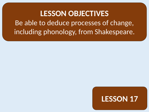 OCR A Level English Language: LANGUAGE CHANGE | Teaching Resources