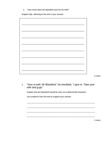 Reading Comprehension LIRA - 3 mark style questions - Inference Grids ...