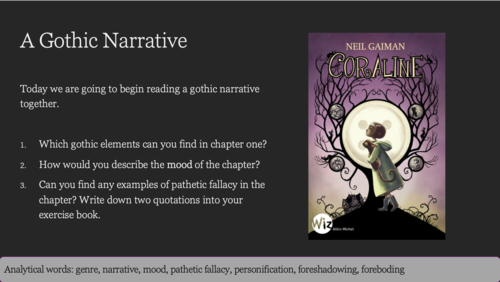 Ks3 English The Gothic Full Scheme Of Work Teaching Resources