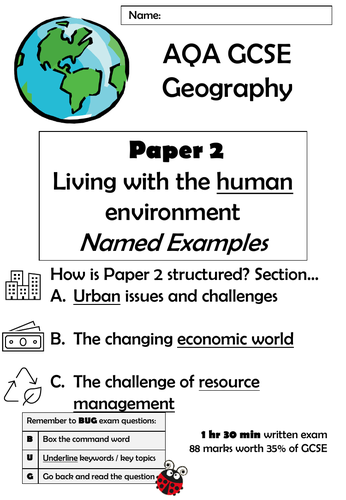 geography paper 2 case study