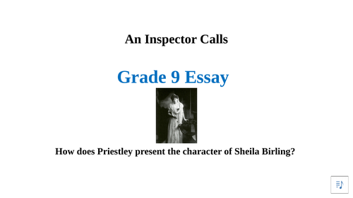 essay plan on sheila birling