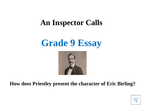 inspector calls eric birling essay