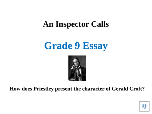 gerald croft essay grade 9