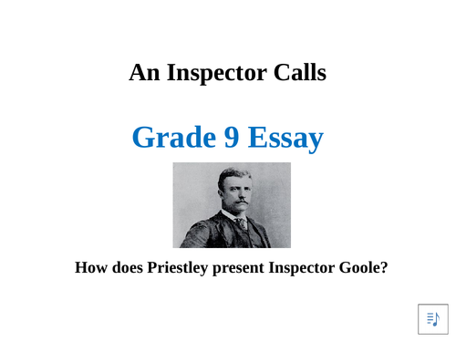 inspector goole model essay