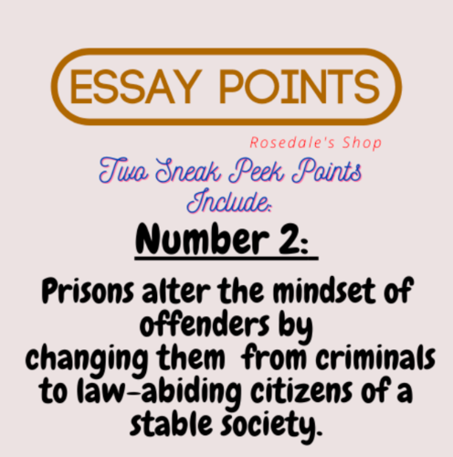 essay topics on prisons